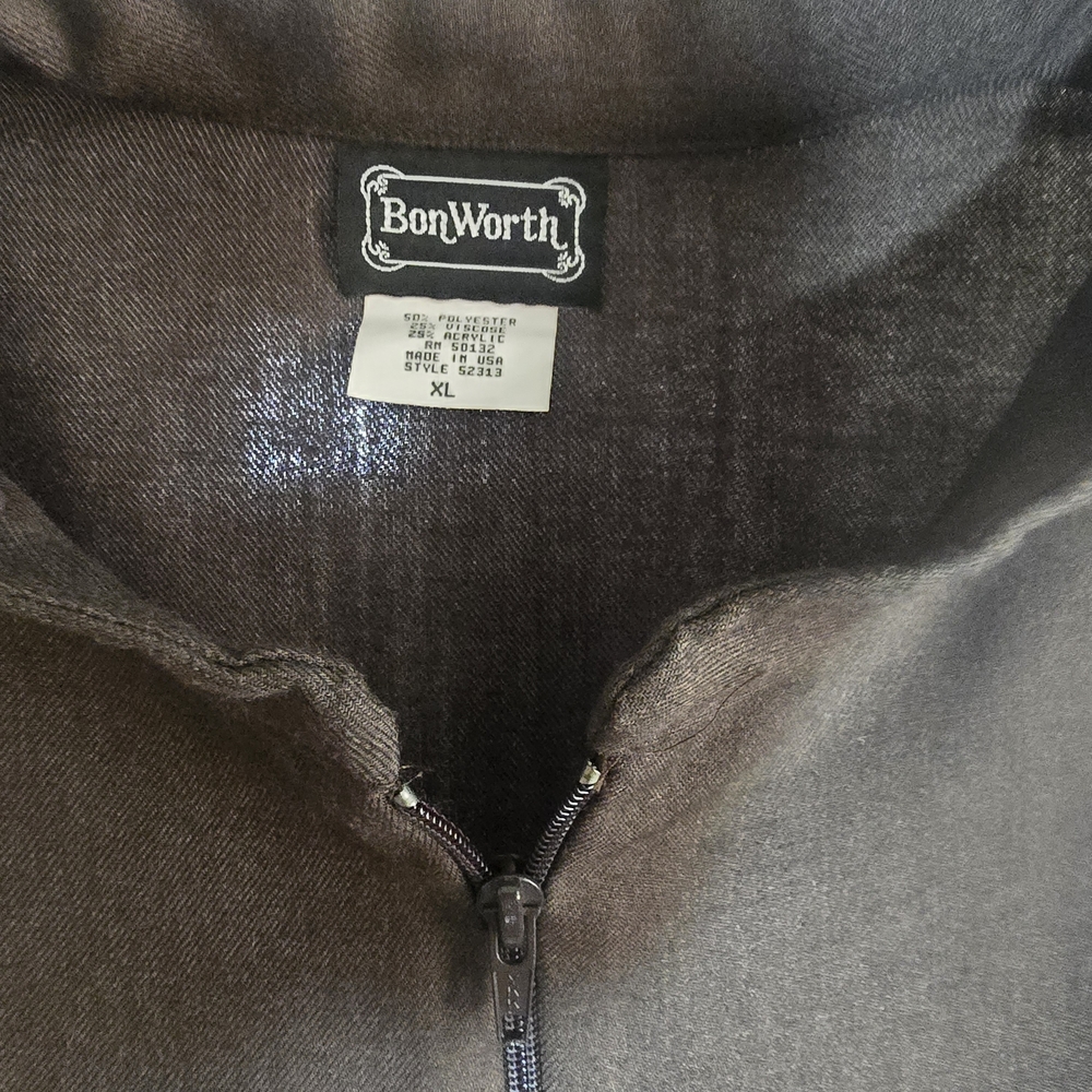 BonWorth Vintage Brown Zip-Up Jacket